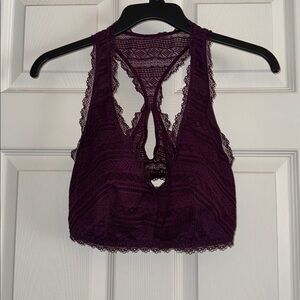 Lace Bralette in Purple, size XL, EUC